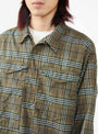Adventure Shirt III Olive Check by Beams Plus | Couverture & The Garbstore