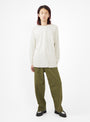 MIL Herringbone Trousers Olive by Beams Plus | Couverture & The Garbstore