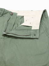 MIL Herringbone Trousers Sage by Beams Plus | Couverture & The Garbstore
