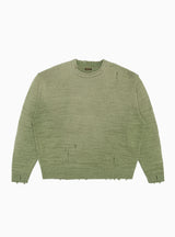 5G Knit Smilie Patch Sweater Khaki by Kapital | Couverture & The Garbstore