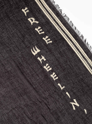 Rainskull Wabi Sabi Rayon Scarf Black by Kapital | Couverture & The Garbstore