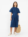 Arabella Dress Blue Check by Sideline | Couverture & The Garbstore