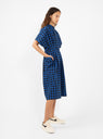 Arabella Dress Blue Check by Sideline | Couverture & The Garbstore