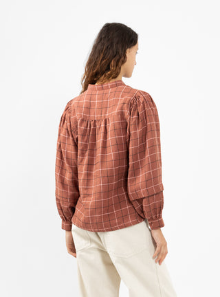 Wednesday Blouse Red Check by Sideline | Couverture & The Garbstore