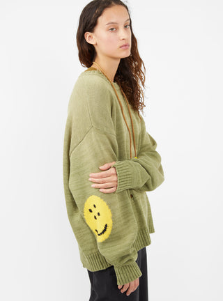5G Cotton Patch Sweater Green by Kapital | Couverture & The Garbstore