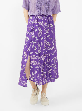 Sonam Silk Skirt Purple by Christian Wijnants | Couverture & The Garbstore
