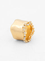Crystal Dune Ring Gold by Lady Grey | Couverture & The Garbstore