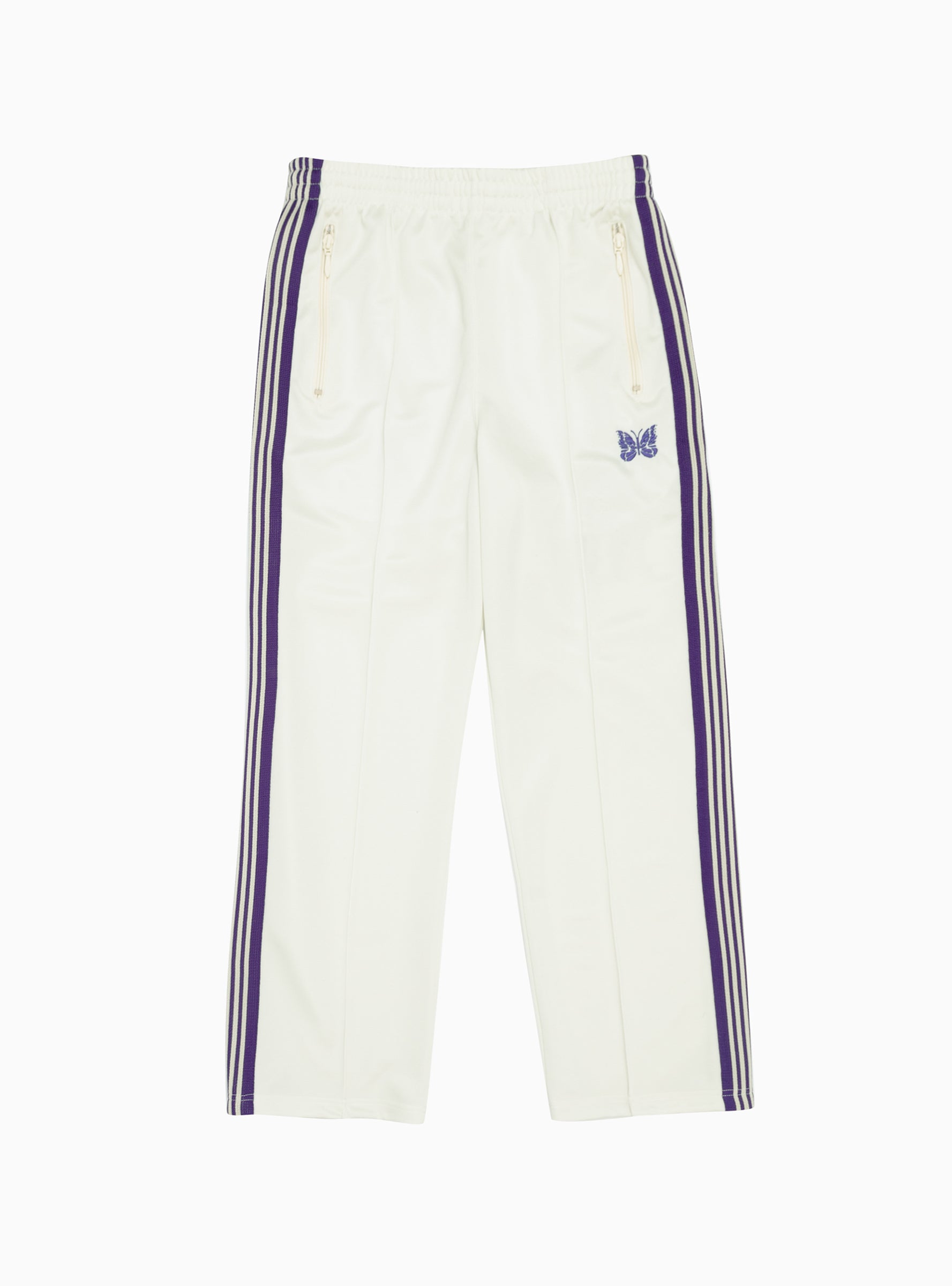 Poly Smooth Track Pants Ice White