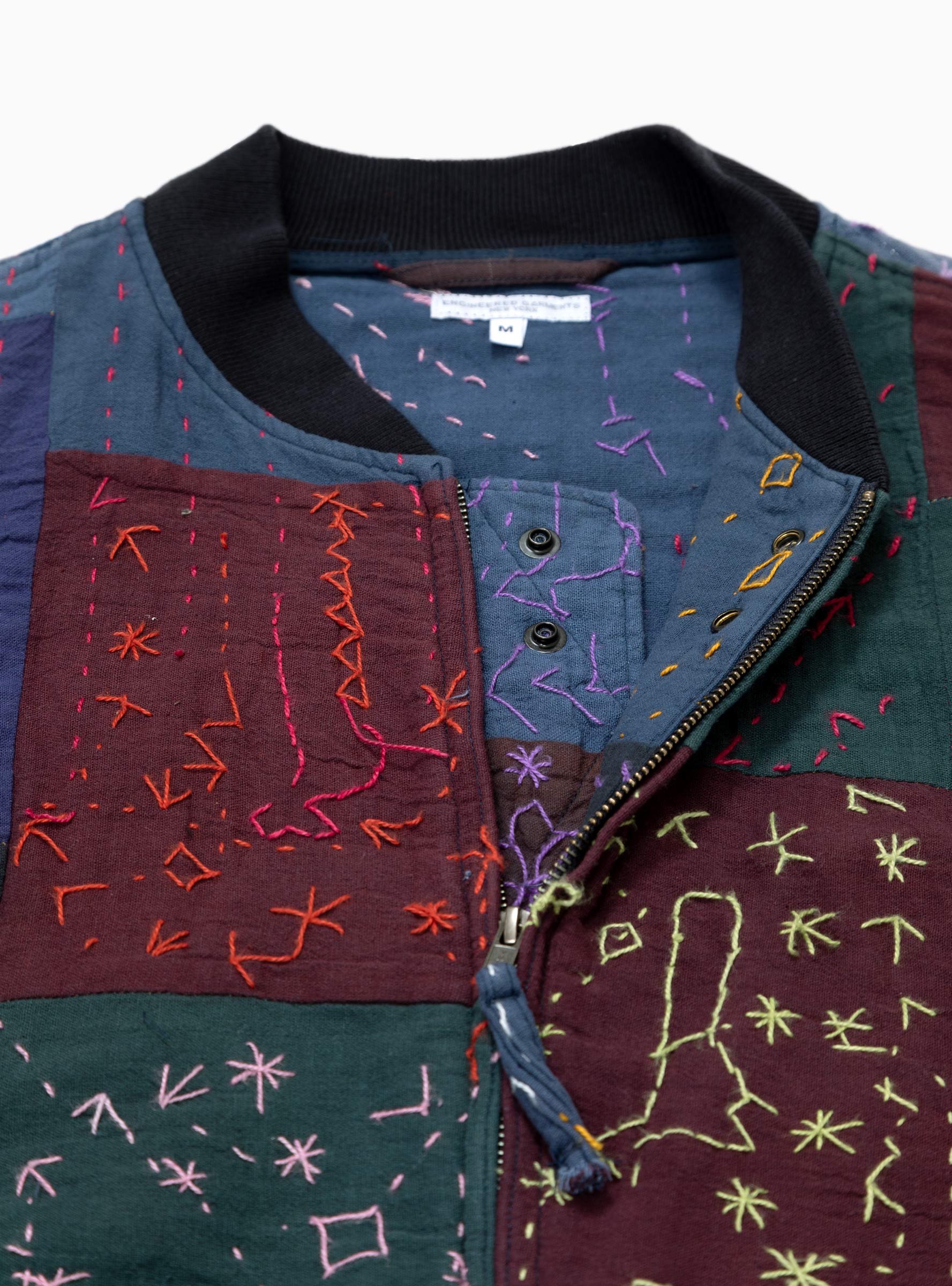 Aviator Square Hand Stitch Jacket Blue by Engineered Garments