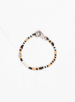 Venetian Glass Bead Bracelet Brown & Yellow by NORTH WORKS | Couverture & The Garbstore