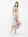 Bloom Handwoven Check Long Dress Multi by Mii Collection | Couverture & The Garbstore
