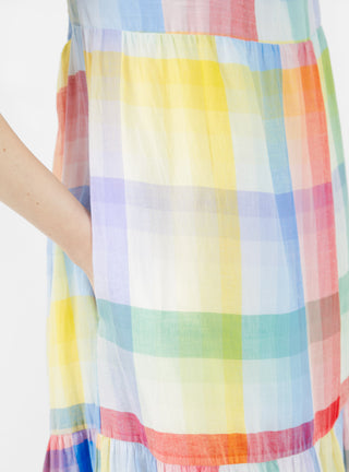 Bloom Handwoven Check Long Dress Multi by Mii Collection | Couverture & The Garbstore