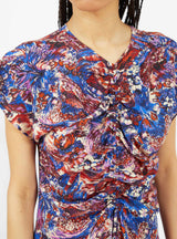Hilma Dress Blue & Red Woodworks by Rachel Comey | Couverture & The Garbstore