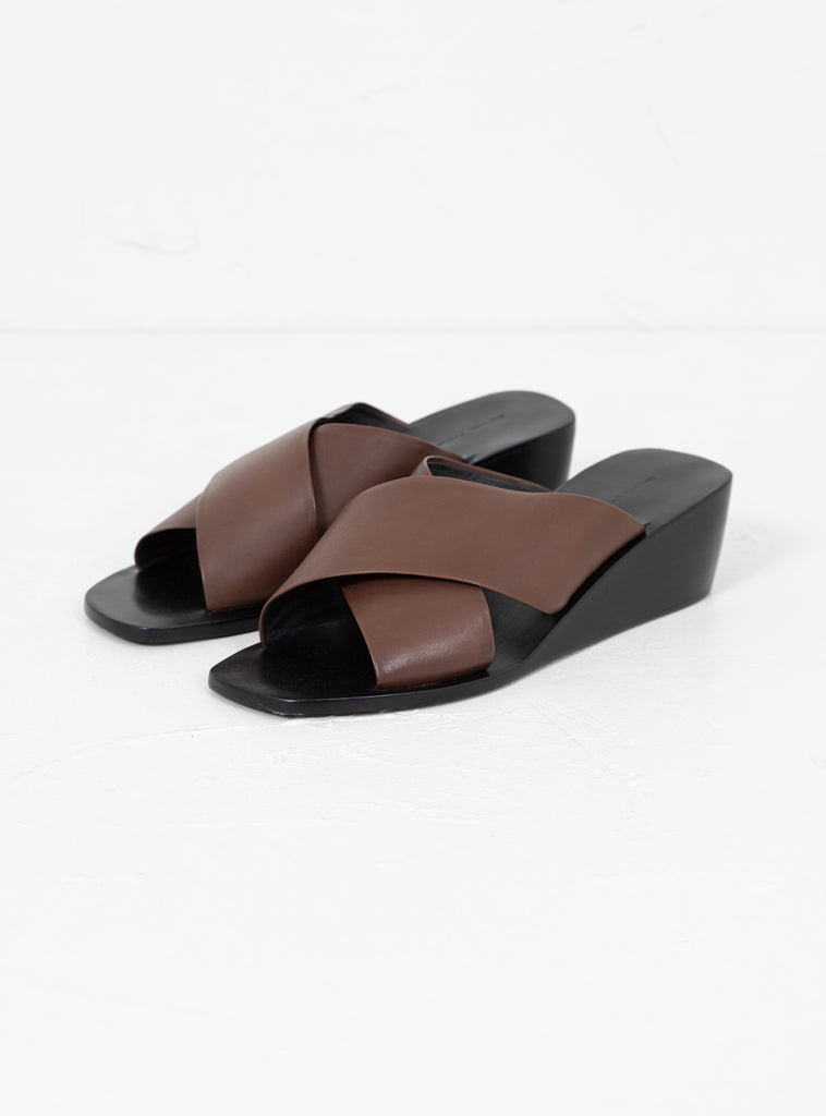 Nonna Wedge Sandals Dark Brown by Rachel Comey | Couverture & The Garbstore