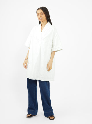 Toku Mighty Cotton Dress Milk White by Girls of Dust | Couverture & The Garbstore