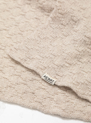 Alveoles Throw L Oatmeal Beige by AS'ART | Couverture & The Garbstore
