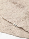 Alveoles Throw L Oatmeal Beige by AS'ART | Couverture & The Garbstore