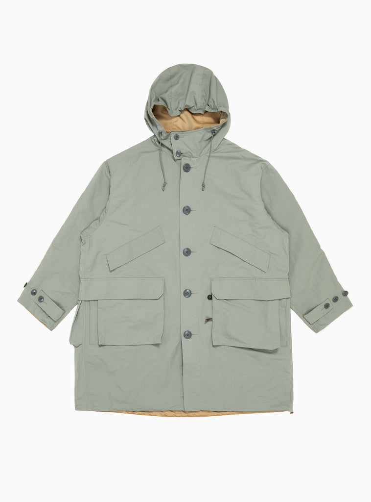 Tech Mil Reversible Overcoat Light Grey & Camel by Daiwa Pier39 | Couverture & The Garbstore