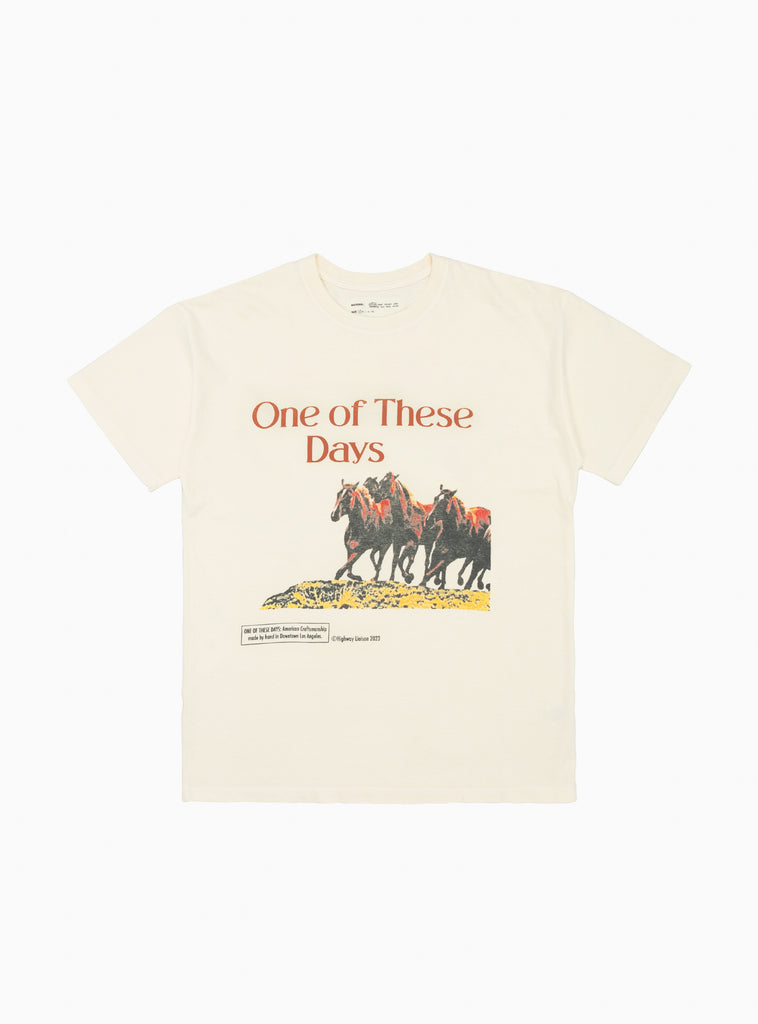 Wild Horses T-shirt Bone by One of These Days | Couverture & The Garbstore