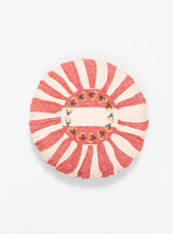 Sirkus Stripe Round Cushion Strawberry Red by Projektityyny | Couverture & The Garbstore
