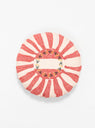 Sirkus Stripe Round Cushion Strawberry Red by Projektityyny by Couverture & The Garbstore