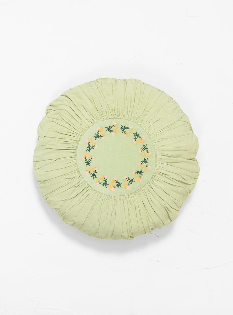 Leinikki Corduroy Round Cushion Pistachio Green by Projektityyny | Couverture & The Garbstore