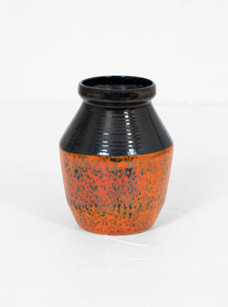 Bicolour Vase Low Black & Orange by All'Origine | Couverture & The Garbstore