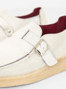 Side Seam Slide Shoes White by Garbstore x Padmore & Barnes | Couverture & The Garbstore
