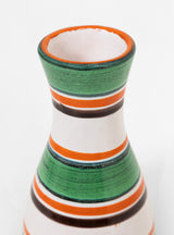 Striped Vase Green & Orange by All'Origine | Couverture & The Garbstore
