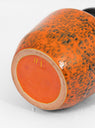 Bicolour Vase Low Black & Orange by All'Origine | Couverture & The Garbstore