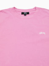 Stock Logo Crew T-shirt Pink by Stüssy | Couverture & The Garbstore