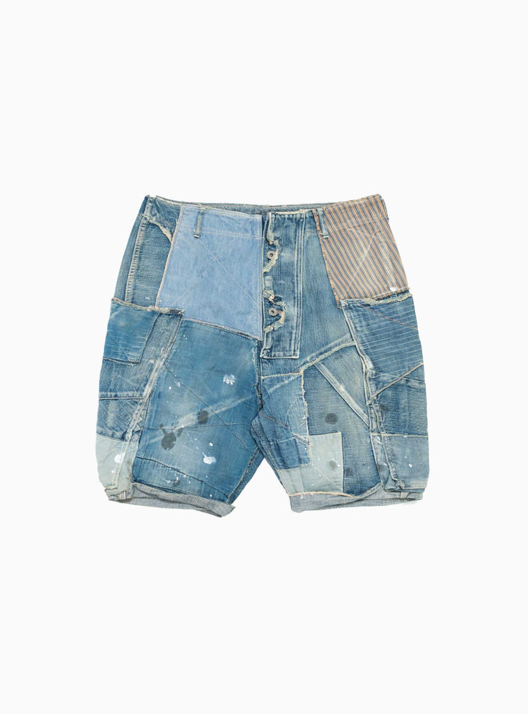 Kapital Patchwork Denim Shorts by Selector's Market by Couverture & The Garbstore