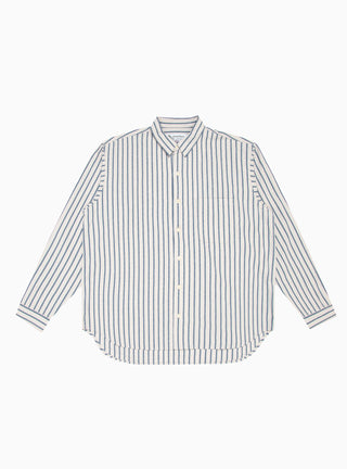 Grande V2 Shirt Ecru & Blue Stripe by Garbstore by Couverture & The Garbstore
