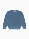 Waffle Marl Crewneck Sweater Blue by The English Difference | Couverture & The Garbstore