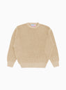 Waffle Marl Crewneck Sweater Tan by The English Difference | Couverture & The Garbstore