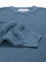 Waffle Marl Crewneck Sweater Blue by The English Difference | Couverture & The Garbstore