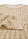 Waffle Marl Crewneck Sweater Tan by The English Difference | Couverture & The Garbstore