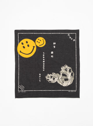 Skull Fastcolor Bandana Black by Kapital by Couverture & The Garbstore