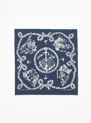 Anchor Fastcolor Bandana Navy by Kapital | Couverture & The Garbstore