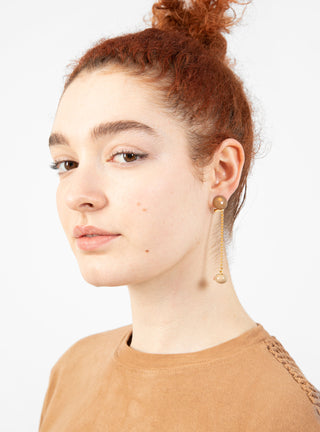 Shiona Earrings Beige by Rachel Comey by Couverture & The Garbstore