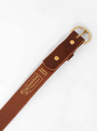 Leather Belt Saddle Brown by Garbstore by Couverture & The Garbstore