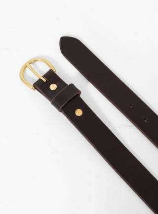 Leather Belt Dark Chocolate by Garbstore by Couverture & The Garbstore