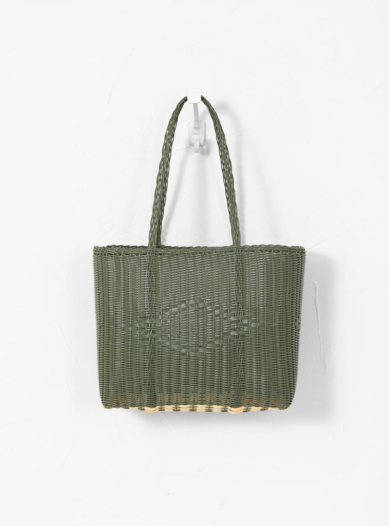 Basket Bag Medium Cactus Green by Palorosa by Couverture & The Garbstore