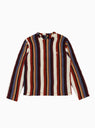 Vertical Striped Knit Crew Rust by Stüssy by Couverture & The Garbstore