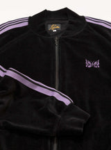 R.C. Track Jacket Velour Black by Needles | Couverture & The Garbstore