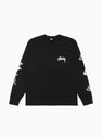 Angels Pigment Dyed Long Sleeve Tee Black by Stüssy by Couverture & The Garbstore
