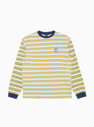 Nineties Blocked Striped LS T-shirt Navy by Brain Dead | Couverture & The Garbstore