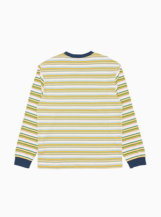 Nineties Blocked Striped LS T-shirt Navy by Brain Dead by Couverture & The Garbstore