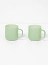 Borosilicate Mug Set Jade Light Green by HAY by Couverture & The Garbstore