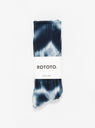 Chunky Ribbed Tie Dye Crew Socks Navy & White by ROTOTO | Couverture & The Garbstore